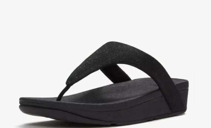Women fitflop flowrise Glitz (Category: Sandals) located in Muntinlupa City. Submitted by jcualquera (Listing ID 1464691591, Image 1). Description: 💯 Ff Women flowrise Glitz Toe-post Sandal all black Size avail US5/6/7/8 Laspinas 3299+sf gcash bank transfer.