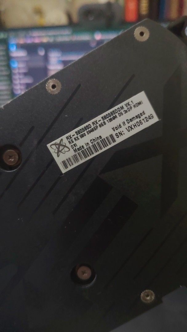 XFX RX 580 8GB 2048SP Graphics Card (Category: Computer Parts) located in Cagayan de Oro. Submitted by chishaoron (Listing ID 1464702972, Image 2). Description: Price is negotiable Selling due to upgrade in parts Works perfectly fine, dusty in some areas Free shipping in cdo (prefer meet up) .