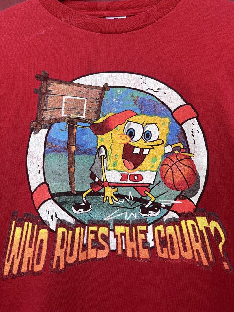 Y2K Spongebob Long Sleeve (Category: Tshirts & Polo Shirts ) located in Cavite. Submitted by thriftniowen (Listing ID 1464715246, Image 3). Description: Y2K Spongebob Long Sleeve Size Youth Large Chest: 19 Length: 24 Good condition Flaws: hole and stain.