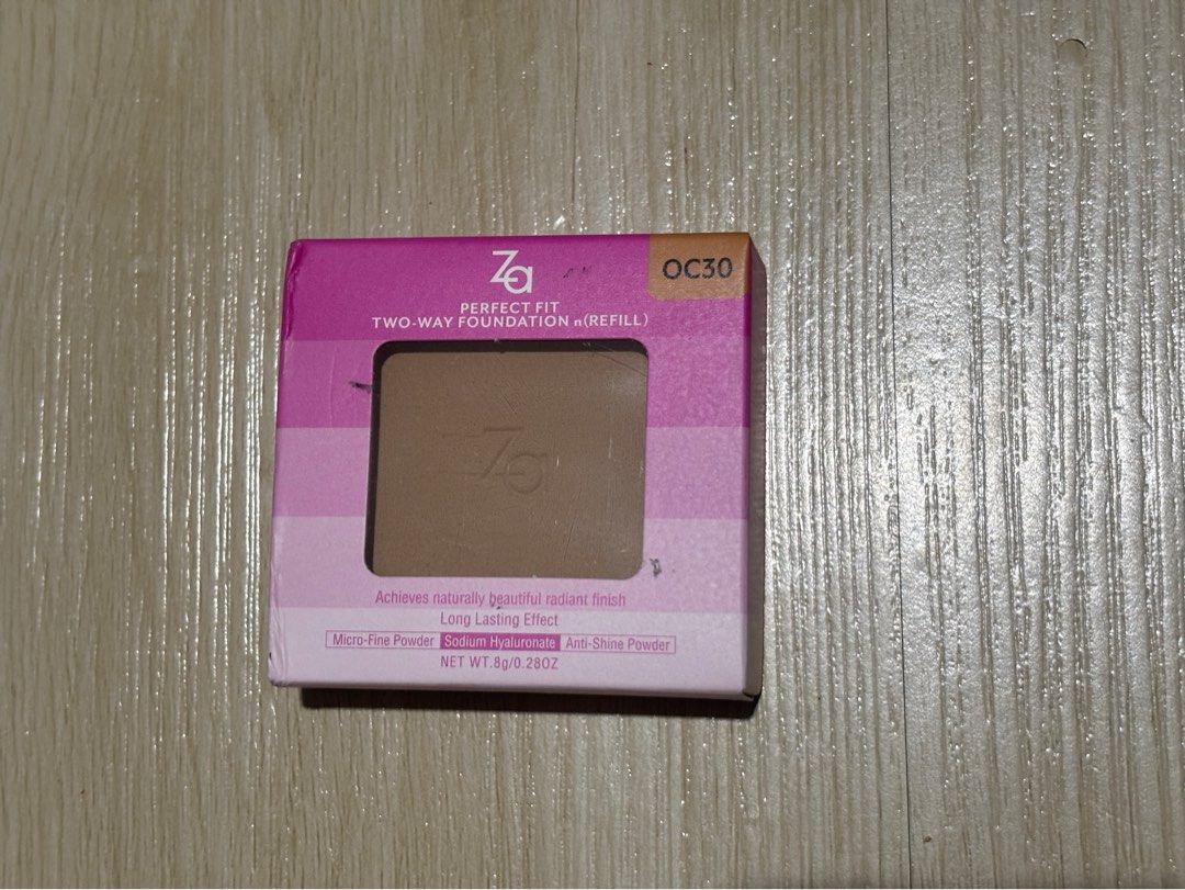 ZA Perfect Fit Two-Way Foundation Refill OC30 (Category: Makeup) located in Quezon City. Submitted by ferrarina (Listing ID 1464684829, Image 1). Description: - ZA Perfect Fit Two-Way Foundation refill - Shade: OC30 - BOX IS DAMAGED BUT NEVER BEEN OPENED - Micro-fine powder for even application - Smooth and long-lasting effect - Anti-shine powder - Reason for Selling: Wrong Shade.