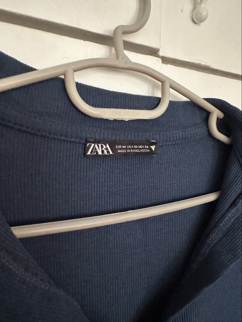 Zara Blue Top (Category: Shirts) located in Paranaque City. Submitted by preloveeed890 (Listing ID 1464666100, Image 2). Description: Very soft fabric, fits small to medium.