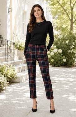Zara checkered trouser (Category: Other Bottoms) located in Paranaque City. Submitted by famsale2016 (Listing ID 1464721009, Image 3). Description: Like new! ✨ Size M on tag. Can fit up to L. Very soft and stretchable. Zara checkered skinny trouser featuring decorative front zippers and a classic plaid pattern. .