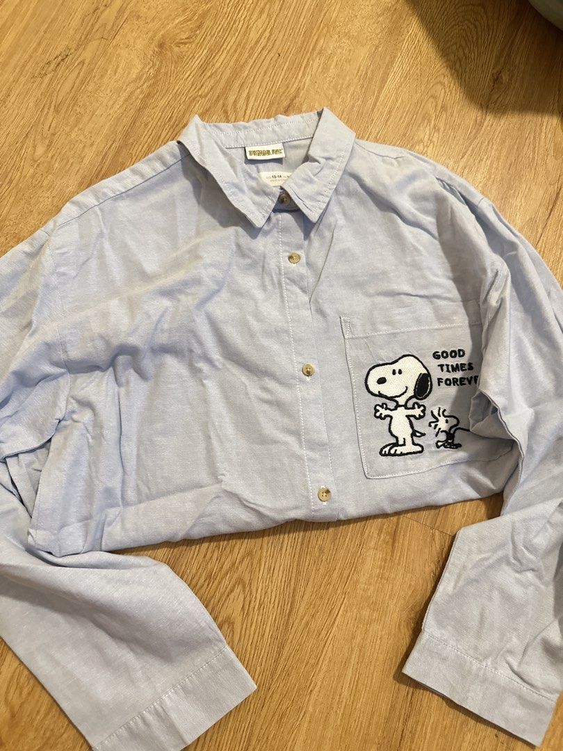 [ZARA] snoopy blue longsleeve polo (Category: Longsleeves) located in Cainta. Submitted by m4tchyyy (Listing ID 1464654295, Image 1). Description: bought from zara kids, best fits xs-s frames 🍀 mode of payment: gcash or bdo 🍀 mode of delivery: j&t express, ggx, or same day delivery within metro manila feel free to inquire! 🩷.