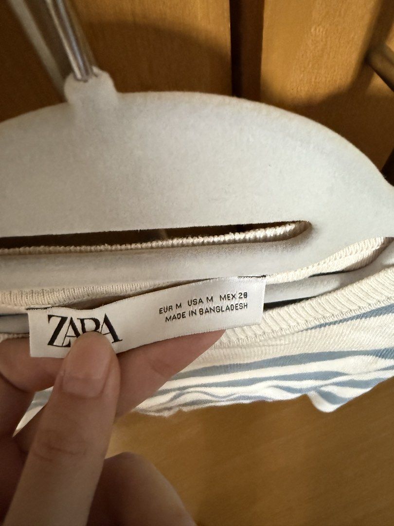 Zara Striped Sleeveless Top (Category: Sleeveless) located in Pasig City. Submitted by helloimnicee (Listing ID 1464717636, Image 2). Description: used twice no when worn rfs: declutterring size M but can fit S last price posted .