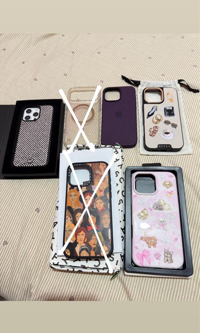 16 pro max case (Category: Cases & Sleeves) located in Taguig. Submitted by chen.preloveddd (Listing ID 1463297868, Image 1). Description: 16 pm velvet caviar rhinestone - 1900 new 17 pm speck presidio(no box)- SOLD 16 pm silicon case (no box) - 1000 used once 16 pm burga elite boss babe - 2000 with minimal scratches 16 pm casetify - SOLD 16 pm velvet caviar pink - 800 with small issue Pm me if you’re interested. Available anytime for pickup! 📍 