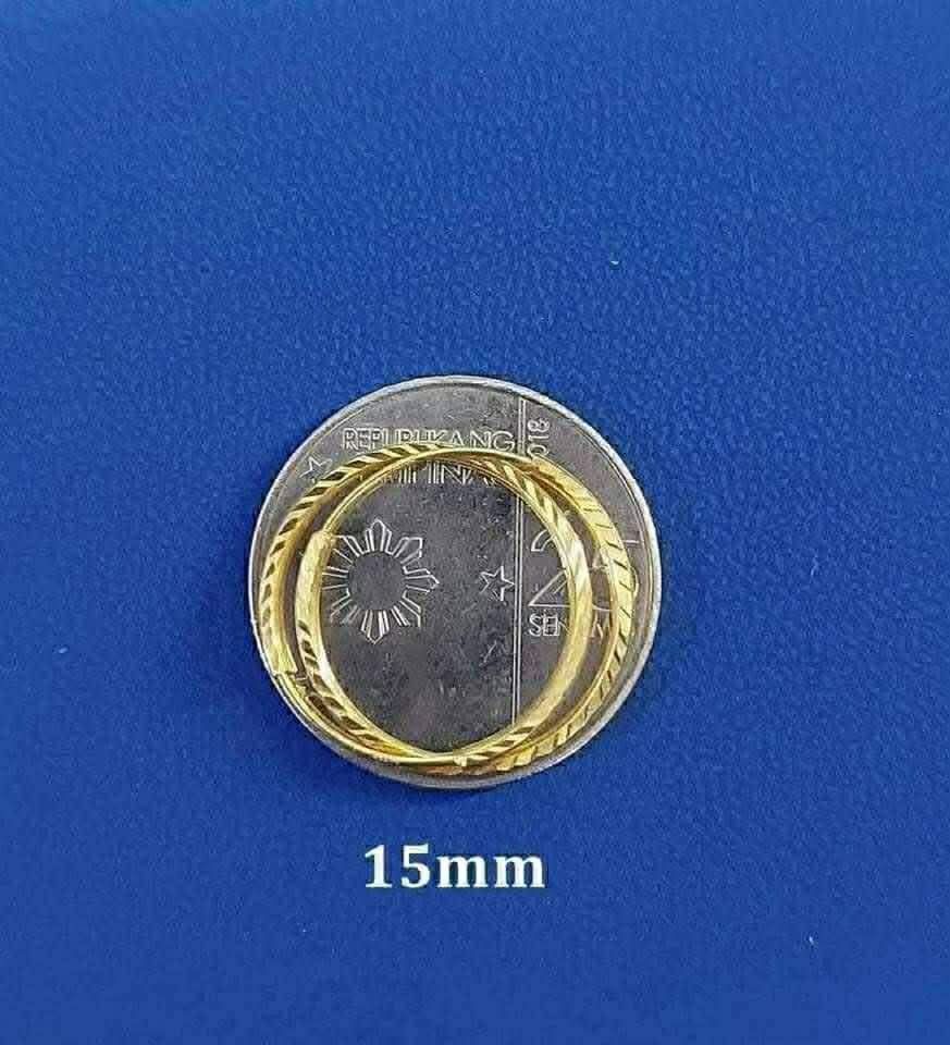 18K Saudi Gold 15mm Diacut Earloop (Category: Earrings) located in Caloocan City. Submitted by cheskhaionlinestore2.0 (Listing ID 1464791012, Image 2). Description: 18K Pure Saudi Gold 15mm Diacut Earloop ₱3200 only 📌 🍒 Pawnable/ Nasasangla💯 🍒 Brandnew 💯 🍒 Ship via JNT/ LBC 🍒 Lalamove for same day delivery 🍒 We accept COD COP with downpayment to avoid cancellation of orders ⚡ How to Order? Please feel free to message us directly 🙏🏻 Ches
