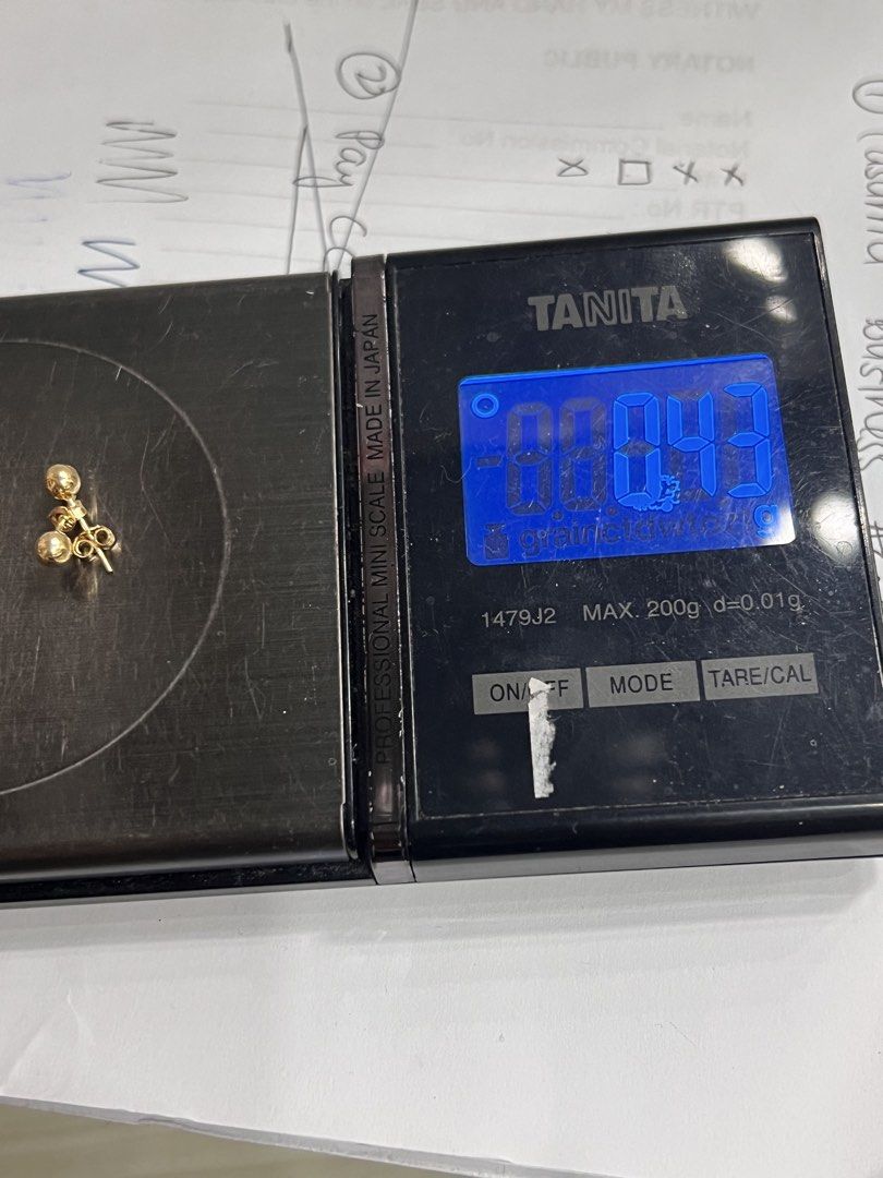18k SAUDI gold earring (Category: Earrings) located in Manila. Submitted by mightystone_77b719 (Listing ID 1464861838, Image 2). Description: .
