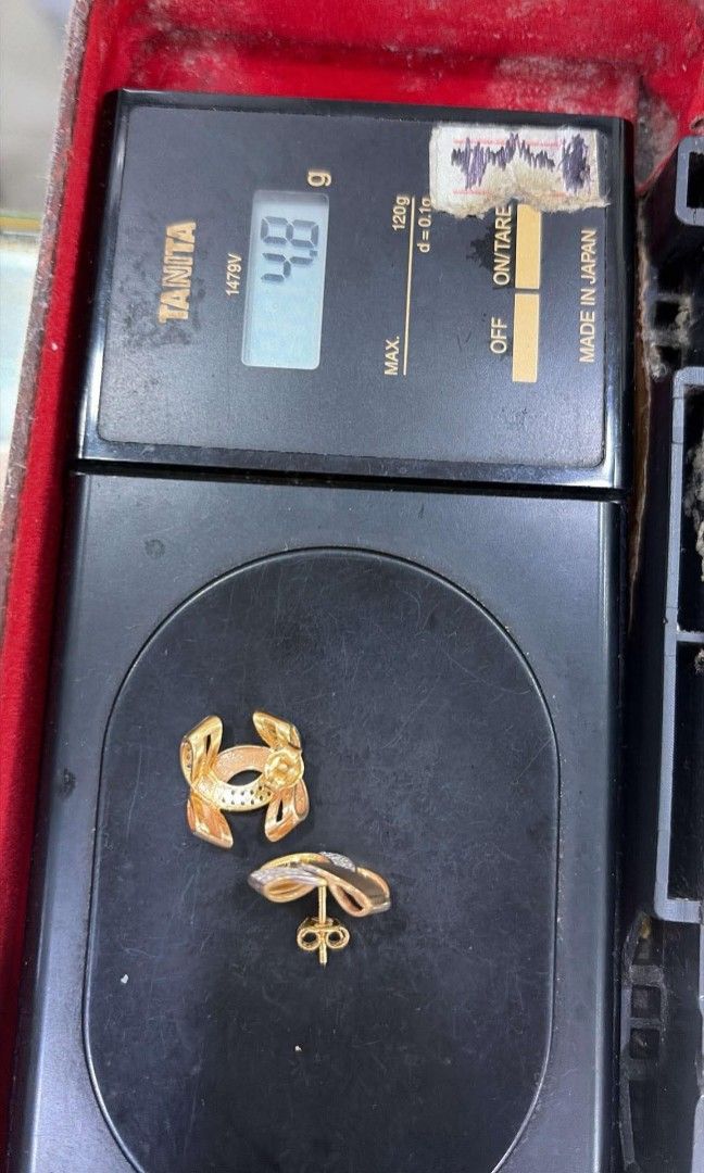 18K Saudi Gold Earrings (Category: Earrings) located in Manila. Submitted by RealGoldPawnable18K21K24K (Listing ID 1464776210, Image 2). Description: .