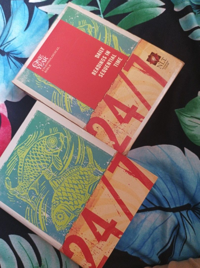 24/7 NLT Sequential / Chronological Bible (Category: Religion Books) located in Manila. Submitted by lancastore (Listing ID 1464782916, Image 1). Description: READ FIRST!! MODE OF PAYMENT: BDO, GCash, MAYA, MetroBank, BPI, MariBank DELIVERY SCHEME: Lalamove/Grab, GGX DELIVERY SCHEDULE: Saturdays only Note: Inquiries will be attended to during Mondays to Thursdays 8PM onwards. Items are in AS IS condition. Please manage expectations. PRICES ARE FI