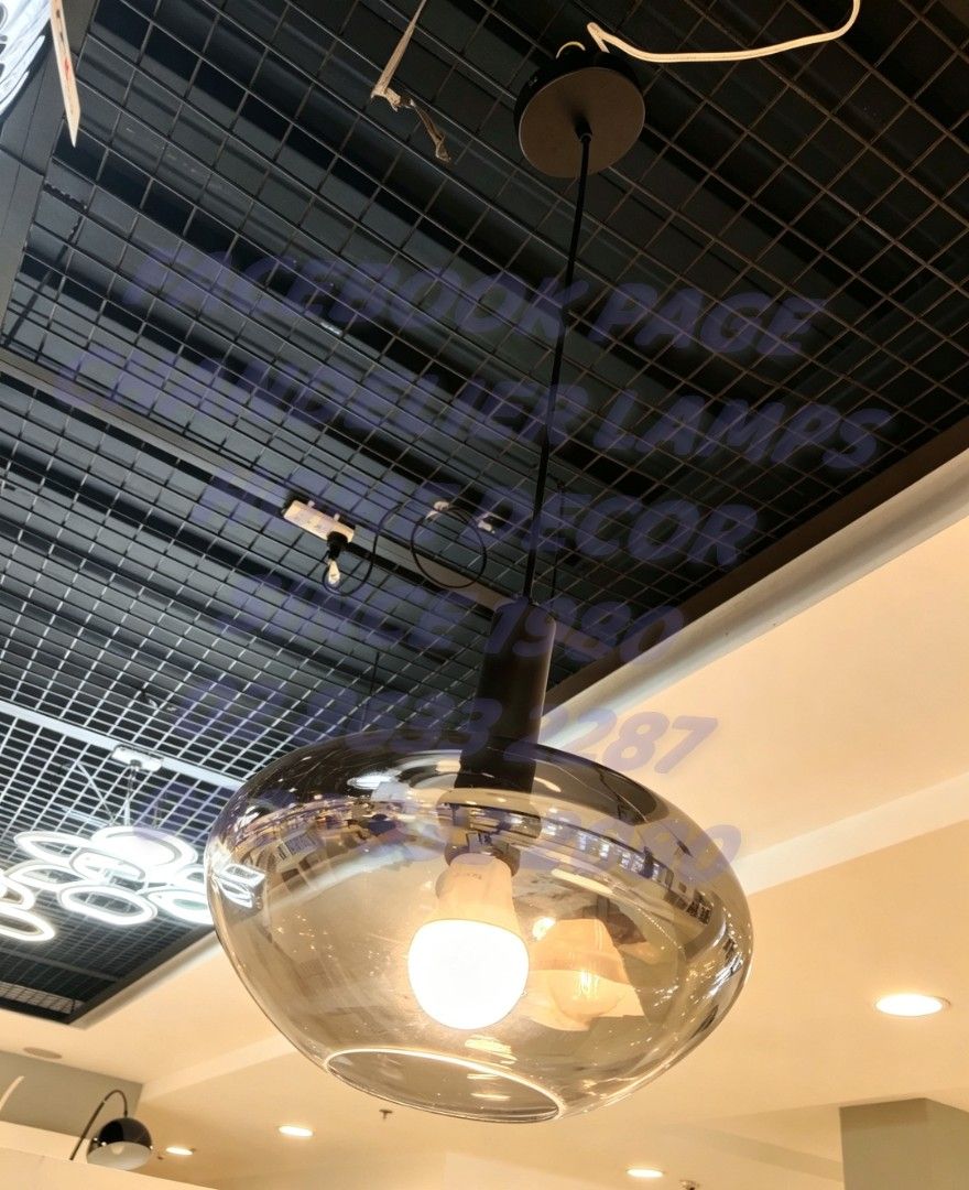 28cm smokey glass pendant lights (Category: Lighting) located in Antipolo. Submitted by homelightingtrading (Listing ID 1464783071, Image 1). Description: CASH ON DELIVERY METRO MANILA ONLY WITH DELIVERY FEE PROVINCE AREA PAYMENT FIRST POLICY WITH SHIPPING FEE. ORDER TODAY DELIVER SHIPPING TODAY.