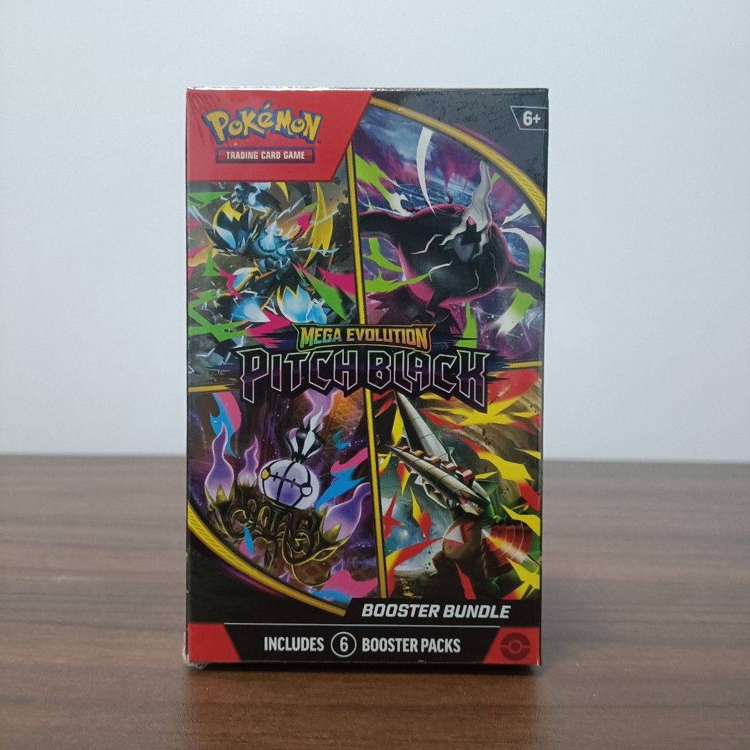 30TH Pokemon TCG: Mega Evolution Pitch Black Booster Bundle (SEALED) (Category: Card Boxes & Cases) located in Cavite. Submitted by brick-cardshop.ph (Listing ID 1464781972, Image 2). Description: ☑️Condition: Sealed 🏷️Price: Php 2,800 📍Location: Cavite 🧾Payment: Gcash, Maya, or Go Tyme Bank 🚚Shipping: LBC or Lalamove 🗒️Note: Prices may change without notice. Lowball offers will not be entertained..