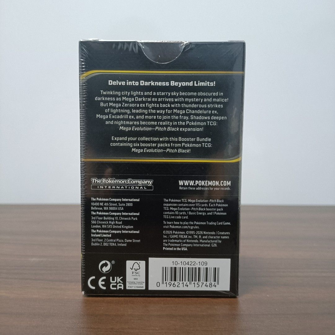 30TH Pokemon TCG: Mega Evolution Pitch Black Booster Bundle (SEALED) (Category: Card Boxes & Cases) located in Cavite. Submitted by brick-cardshop.ph (Listing ID 1464781972, Image 3). Description: ☑️Condition: Sealed 🏷️Price: Php 2,800 📍Location: Cavite 🧾Payment: Gcash, Maya, or Go Tyme Bank 🚚Shipping: LBC or Lalamove 🗒️Note: Prices may change without notice. Lowball offers will not be entertained..
