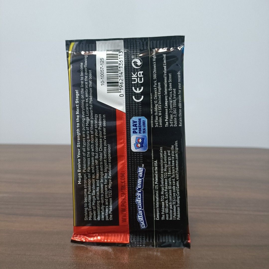 30TH Pokemon TCG: Mega Evolution Booster Pack (SEALED) (Category: Card Packs) located in Cavite. Submitted by brick-cardshop.ph (Listing ID 1464786386, Image 3). Description: ☑️Condition: Sealed 🏷️Price: Php 650 each 📍Location: Cavite 🧾Payment: Gcash, Maya, or Go Tyme Bank 🚚Shipping: LBC or Lalamove 🗒️Note: Prices may change without notice. Lowball offers will not be entertained..