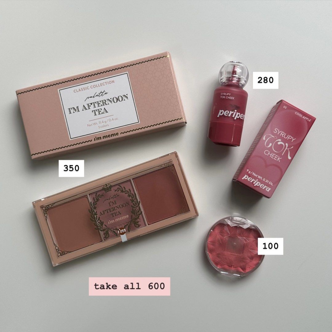 [3 items] im meme peripera canmake blushes (Category: Makeup) located in Mandaluyong City. Submitted by annyeong07_ (Listing ID 1464795417, Image 1). Description: .