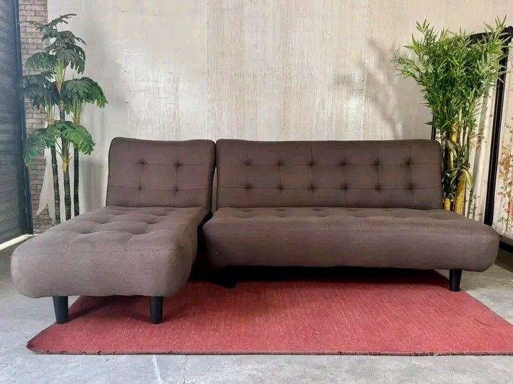 3-Way Tufted L-Shape SOFABED 82”L x 56”W x 15”SH Php 22,500 (Category: Other Home Furniture) located in Malolos. Submitted by shaishai30 (Listing ID 1464771758, Image 1). Description: .