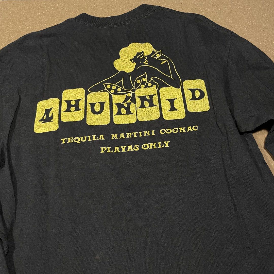 4Hunnid Playas Only Longsleeves (Category: Tshirts & Polo Shirts ) located in Puerto Princesa. Submitted by lookmomicanbuy (Listing ID 1464892045, Image 3). Description: Very good condition Has removable minor lints .