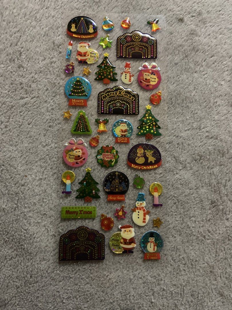 7PCs Christmas design sticker (Category: Stationery & School Supplies) located in Davao. Submitted by mengsmixitems (Listing ID 1464895700, Image 2). Description: .