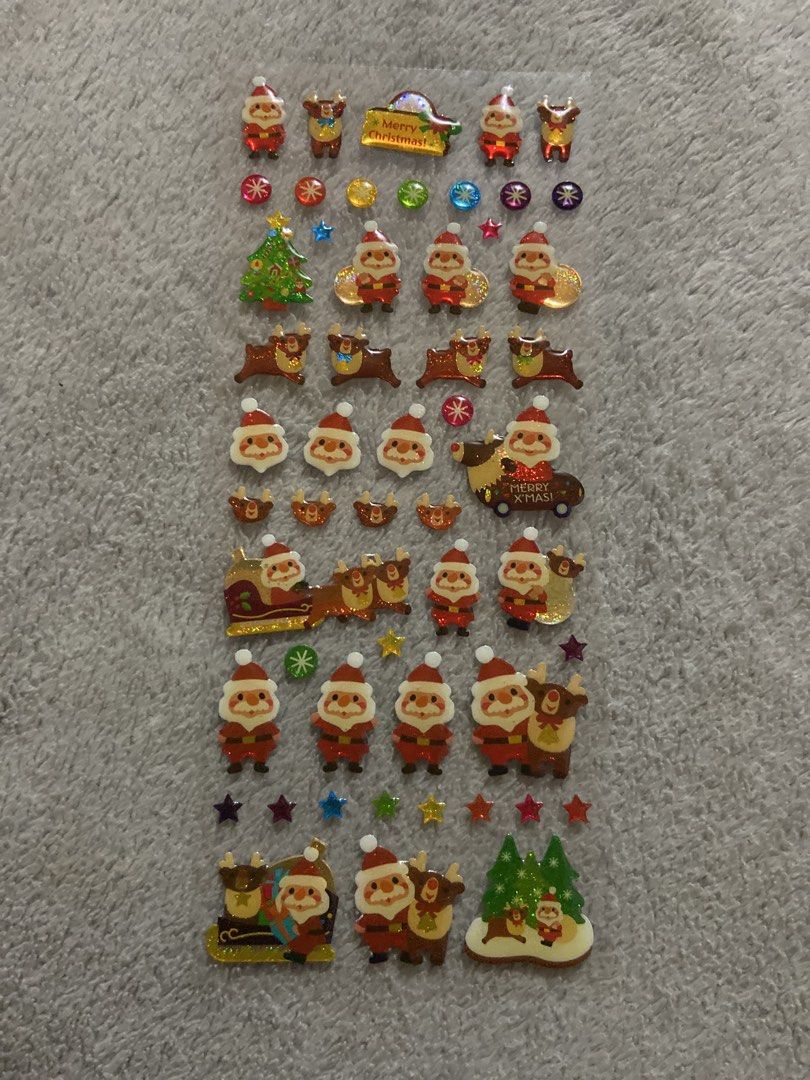 7PCs Christmas design sticker (Category: Stationery & School Supplies) located in Davao. Submitted by mengsmixitems (Listing ID 1464895700, Image 3). Description: .