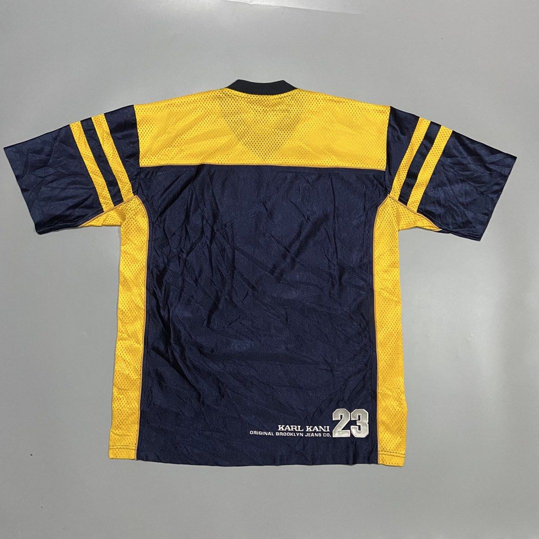 90s Karl Kani HipHop Jersey (Category: Activewear) located in Cebu City. Submitted by johngregmoldez03 (Listing ID 1464773799, Image 3). Description: 90s Karl Kani HipHop Jersey Size: XL Dimension: 25.5 Width / 32 Length Color Rate: 10/10 Excellent Condition - Need Wash Pm📩.