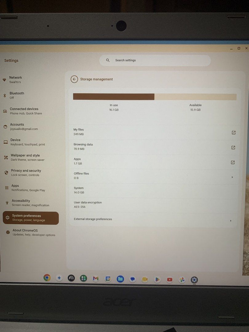 Acer chromebook 315 (Category: Laptops & Notebooks) located in Taytay. Submitted by the_fort (Listing ID 1464925963, Image 3). Description: Google chromeOS 4gb ram 32 gb storage Type-C charger Good battery life Used few times For declutter No charger included!!! 8,500 pesos Taytay rizal.