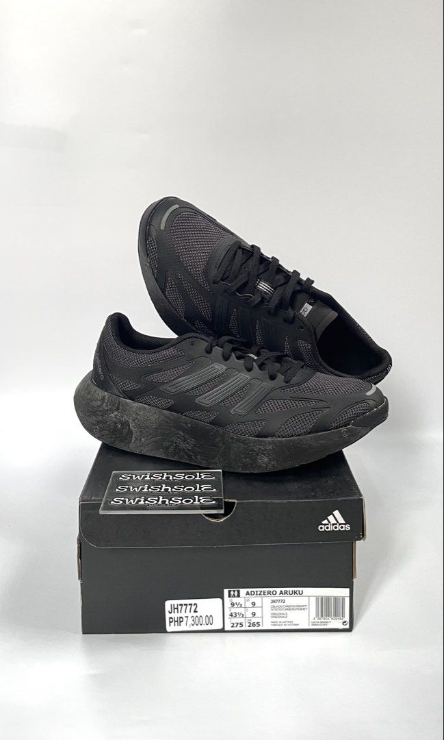 ADIDAS ADIZERO ARUKU (Category: Sneakers) located in Pasig City. Submitted by swishsole (Listing ID 1464904551, Image 2). Description: ADIDAS ADIZERO ARUKU 📦 Brand New with box & tag 🛒 SALE: ₱4495 ✅ 🏷️ SRP: ₱7,300 ❌ 📏 Mens: US 9.5 on hand Other sizes are available for pre order 📈Price may change without prior notice MODE OF PAYMENT: 📲 GCASH verified account 🏦 Bank Transfer ( BDO ) Required downpayment to avoid cancellation ALL SALES ARE FI
