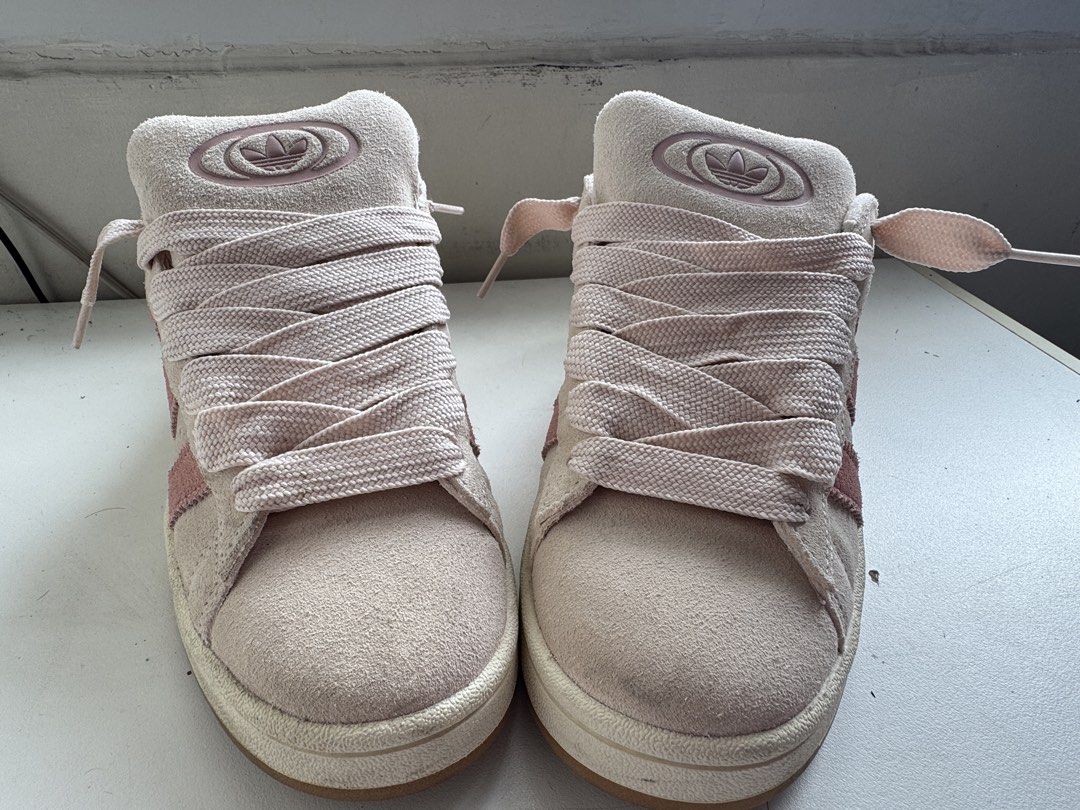 Adidas Campus 00 baby pink (Category: Sneakers) located in Manila. Submitted by shopwdimwit (Listing ID 1464825846, Image 1). Description: Rfs: Used it once just for a street wear party themed bday, lil bit of dust but mint condition and clean. .