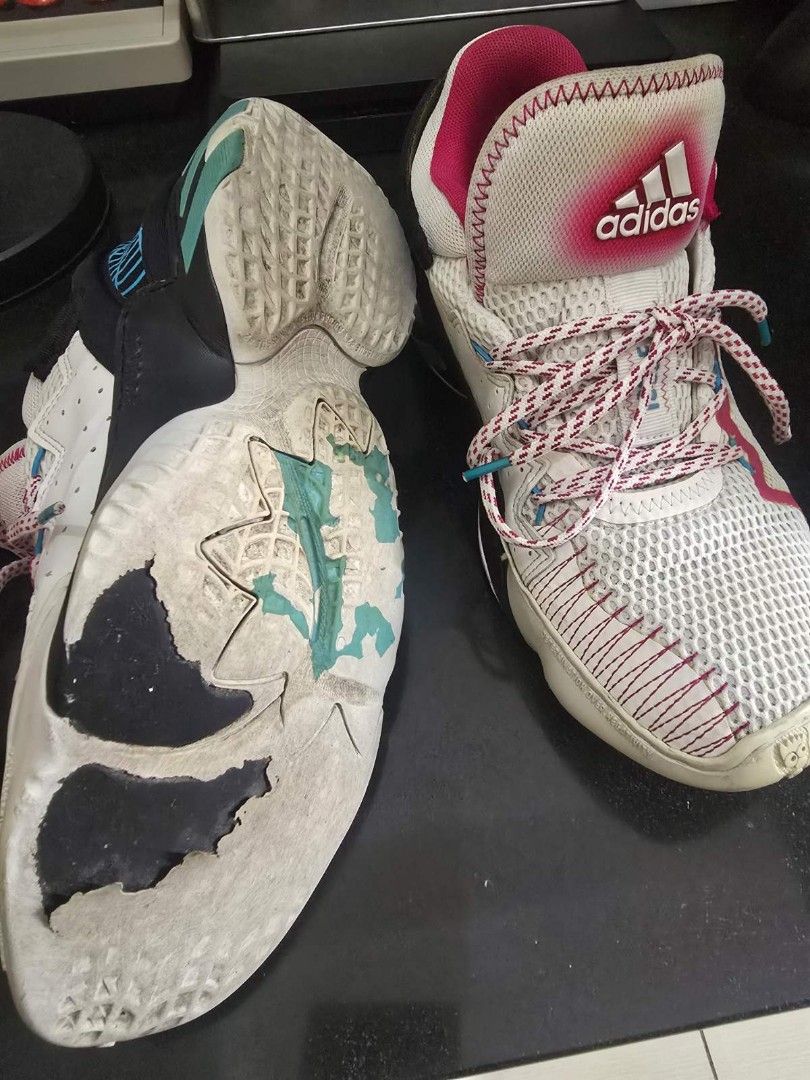 Adidas Don Issue 2 Spider-Man Sneakers (Category: Sneakers) located in Las Pinas. Submitted by dar606 (Listing ID 1464827177, Image 2). Description: Original/authentic. Clean overall, inside/outside just needs light cleaning. No box. Sole has aging/peeling and side has been stitched/repaired, so selling as-is/for repair or collection. Please see photos for condition. RFS: Decluttering..