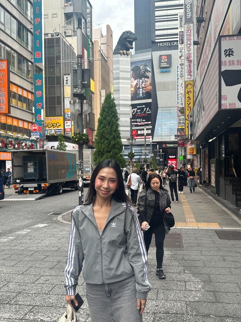 Adidas Gray Zip-Up Track Jacket (Category: Coats, Jackets and Outerwear) located in Manila. Submitted by yvettepreloved (Listing ID 1464803192, Image 2). Description: Only worn once during my trip to Tokyo. Bought from Tokyo as well! .