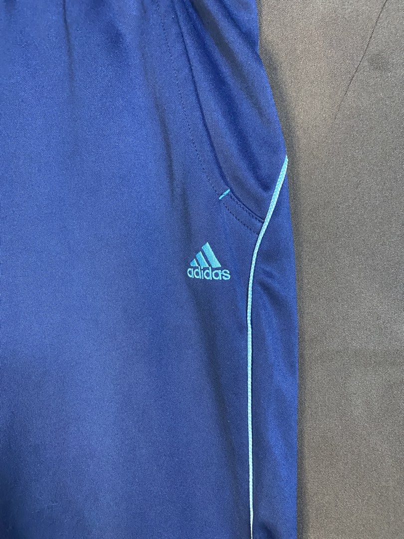 Adidas Sweatpants (Category: Sleep and Loungewear) located in Bay. Submitted by paoloconic70568 (Listing ID 1464871270, Image 2). Description: (A)didas Sweatpants Color Rate: 10/10 Color may vary due to lighting L on tag W-30 L-38 Hem-10 Issue: None ₱350 No deleting of comments. All items are thrifted manage your expectations. Good Thrift, Good Mood..