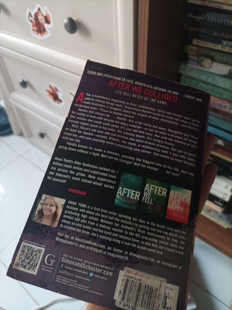 After We Collided by Anna Todd (Category: Storybooks) located in Manila. Submitted by lancastore (Listing ID 1464783734, Image 3). Description: READ FIRST!! MODE OF PAYMENT: BDO, GCash, MAYA, MetroBank, BPI, MariBank DELIVERY SCHEME: Lalamove/Grab, GGX DELIVERY SCHEDULE: Saturdays only Note: Inquiries will be attended to during Mondays to Thursdays 8PM onwards. Items are in AS IS condition. Please manage expectations. PRICES ARE FINAL! Haggling/l