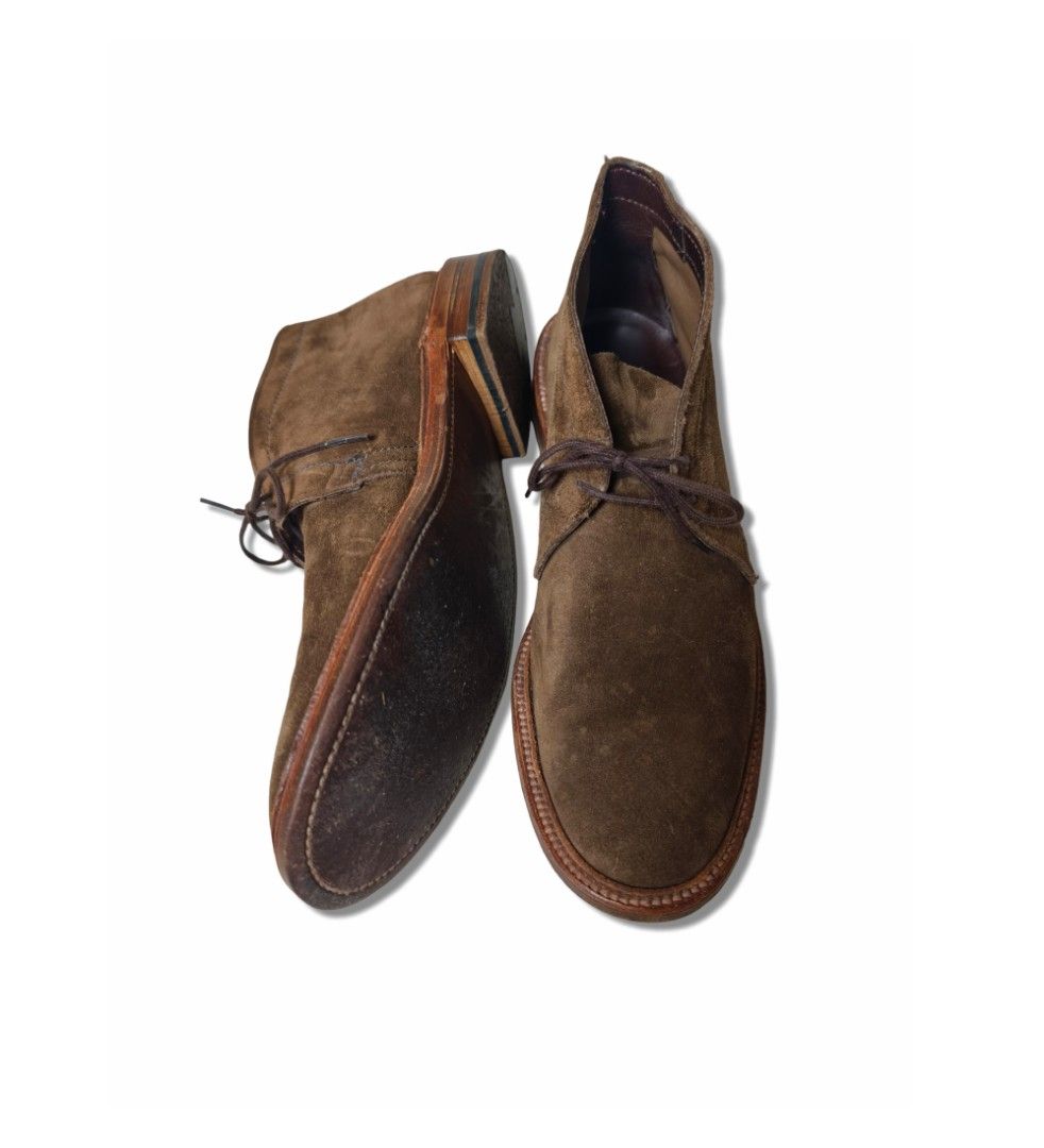 Alden 1492 Unlined Chukka Boots (Category: Boots) located in Mandaluyong City. Submitted by amekaji_store (Listing ID 1464875040, Image 2). Description: Alden 1492 Unlined Chukka Boots Tobacco Chamois Size: US 10E Very minimal signs of wear, heel drags. Excellent condition. With original box and dust bags. A pair of Alden 1492 Unlined Chukka Boots. Handcrafted by the Alden Shoe Company in New England, Massachusetts, this specific model is widely 