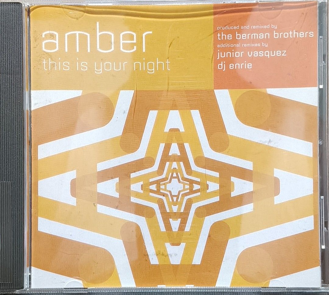 Amber This Is Your Night CD Single Remixes (Category: CDs & DVDs) located in Manila. Submitted by ruelcabrer77078 (Listing ID 1464819116, Image 1). Description: - Artist & Title: Amber - This Is Your Night CD Single - Label & Year: Tommy Boy Music, 1996 - Packaging: Standard jewel case - Mixes included: Junior's Sunday Night Bump Mix, Bermans House Mix, and DJ Enrie Workout Mix - Condition: Great find for 90s dance music collectors.