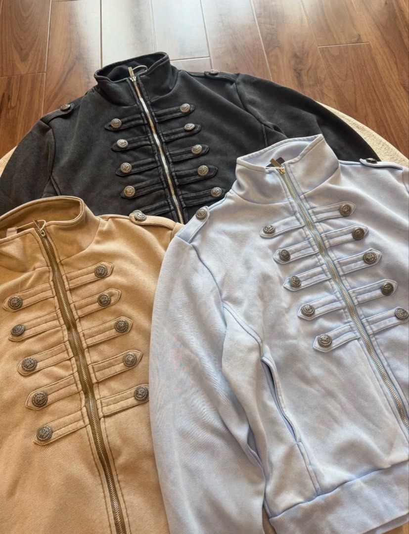 American Retro Washed Napoleon Style Jacket (Category: Coats, Jackets and Outerwear) located in Manila. Submitted by closett_plug (Listing ID 1464776397, Image 1). Description: M - 2XL available, jus message me for the dimensions - Pre-order 7-10 Days ETA (consolidated box) - 50% deposit required - I get these from overseas, strictly no cancellation, return & refund - Refrain from chatting if you have doubts, let’s not waste each other’s time - J
