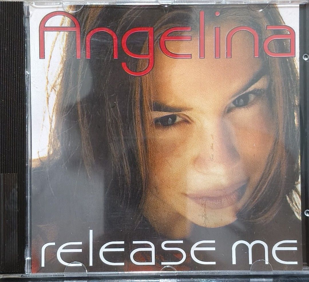 Angelina Release Me CD Album (Category: CDs & DVDs) located in Manila. Submitted by ruelcabrer77078 (Listing ID 1464819597, Image 1). Description: - Artist & Title: Angelina - Release Me Audio CD - Label & Year: Upstairs Records, 1996 - Tracklist: Includes Spanglish pop radio, Spanglish crossover, pop radio, crossover radio, dub version, and radio mix show versions - Condition/Inclusions: Standard jewel case with front cover insert, back inlay ca