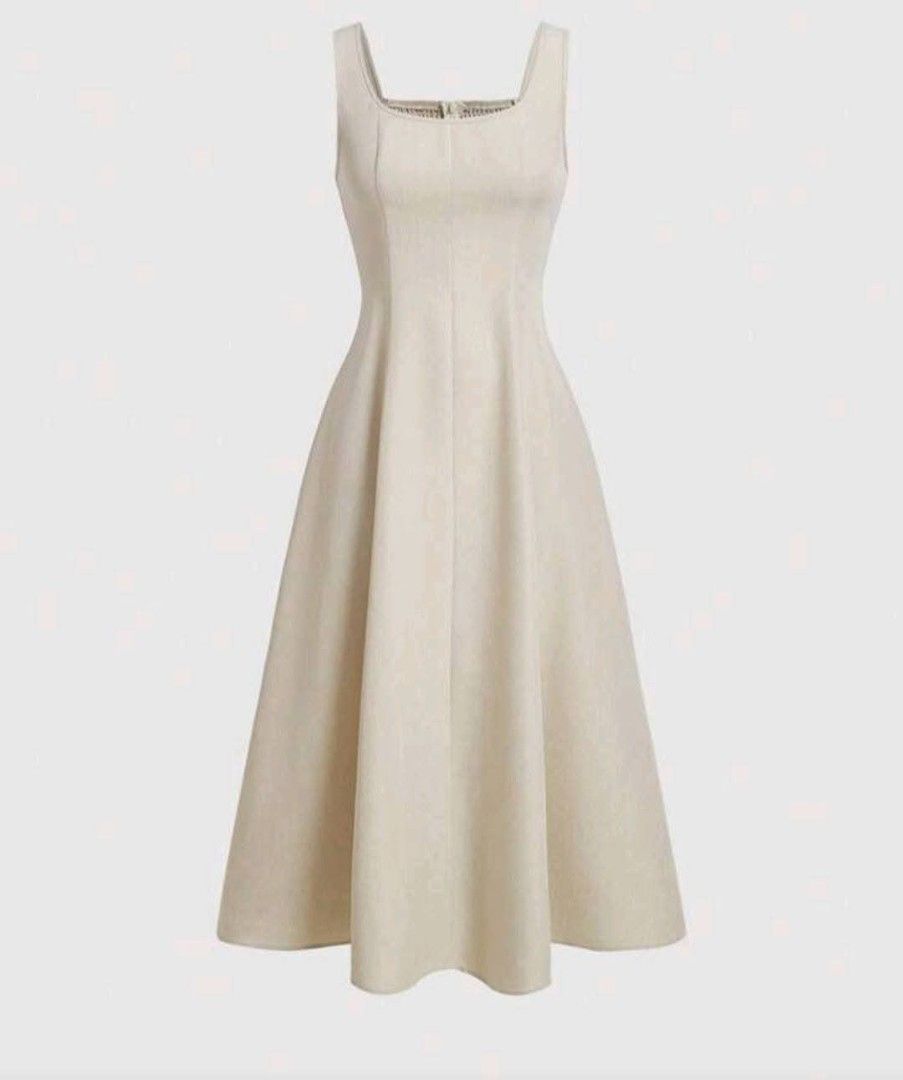 APRICOT MIDI DRESS (Category: Dresses) located in Oas. Submitted by majess_shiraishi (Listing ID 1464889979, Image 2). Description: ✨ APRICOT MIDI DRESS ✨ Bought directly from Shein App Used only once 😊 Medium on tag.