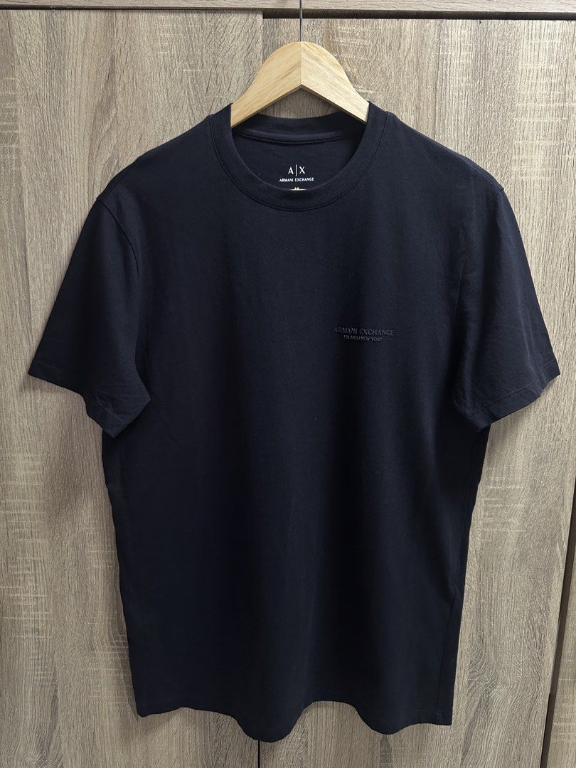 Armani Exchange Chest Logo Essential Tshirt (Category: Formal Shirts) located in Imus. Submitted by rckrmns (Listing ID 1464807142, Image 1). Description: Armani Exchange Chest Logo Essential Tshirt Authentic/Legit Size M W- 20 L- 28 Good as New .
