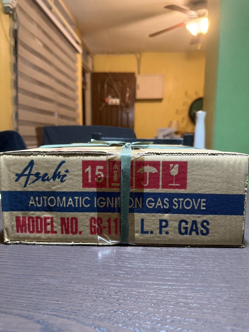 Asahi Automatic Ignition Gas Stove Model GS-11 (Category: Cookers) located in Manila. Submitted by trashy13 (Listing ID 1464800123, Image 1). Description: - Brand: Asahi - Model: GS-11 - Type: Automatic ignition gas stove (uses L.P. gas) - Condition: Brand new, unopened, and still packed in the original cardboard box (box tied with string) - Freebies: FREE LPG hose and clamp included inside the package - Trusted seller: Fast responses and secure 