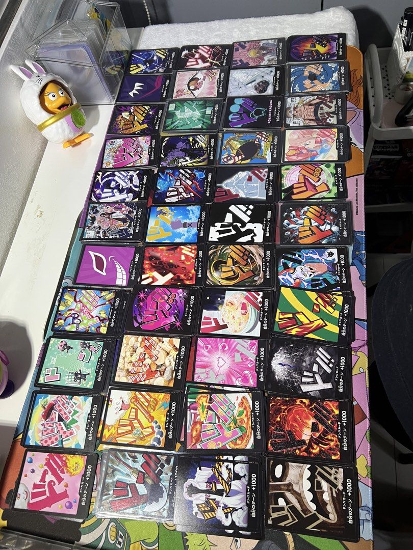 Assorted characters (Category: Raw Singles) located in Naic. Submitted by yozaktcg (Listing ID 1464813505, Image 1). Description: ONE PIECE DON CARDS.