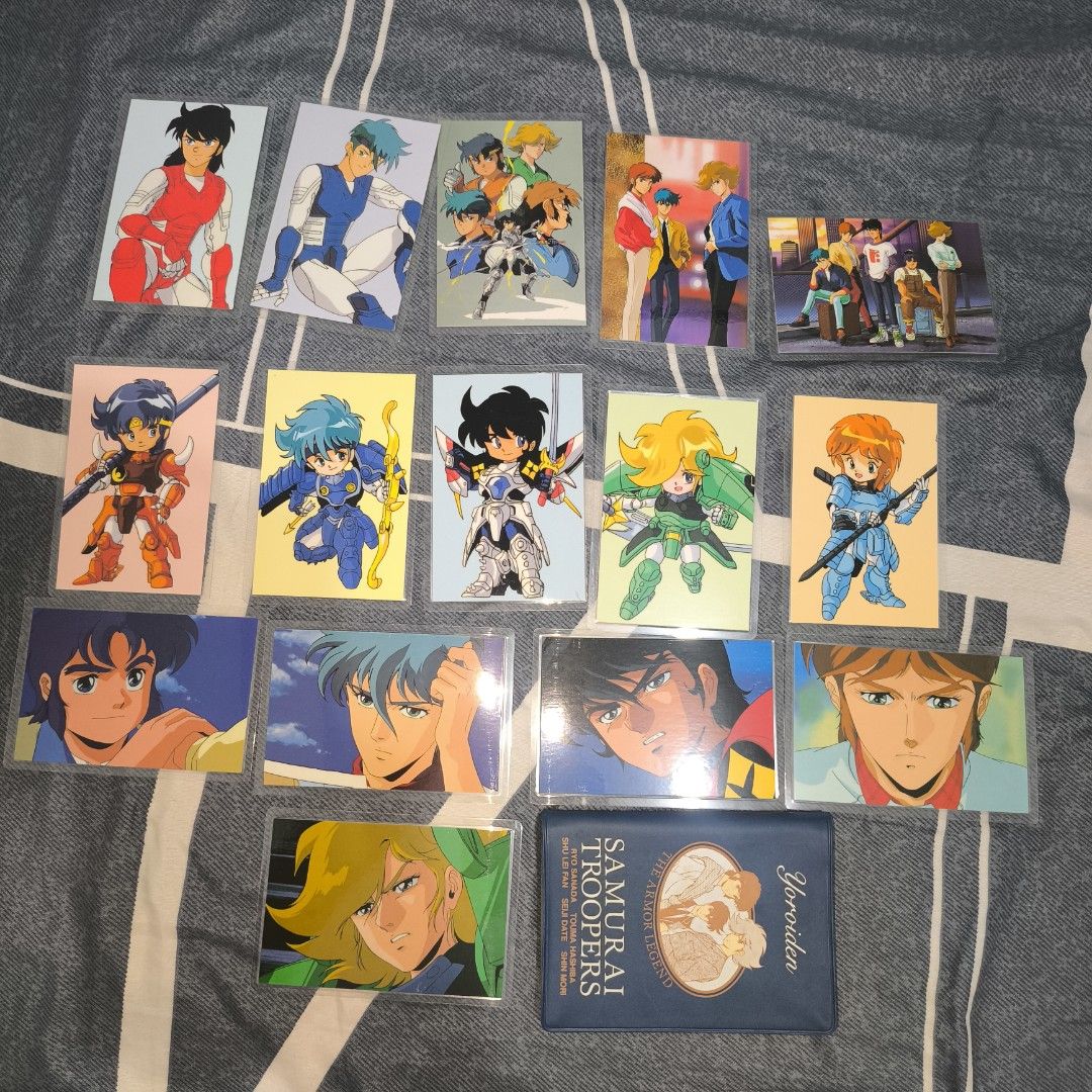 Assorted characters (Category: Raw Singles) located in Quezon City. Submitted by boitresures (Listing ID 1464957232, Image 1). Description: Yoroiden Samurai Troopers Lami Cards (laminated cards) asking price 3500 (take all) the price nego, u can do the price..
