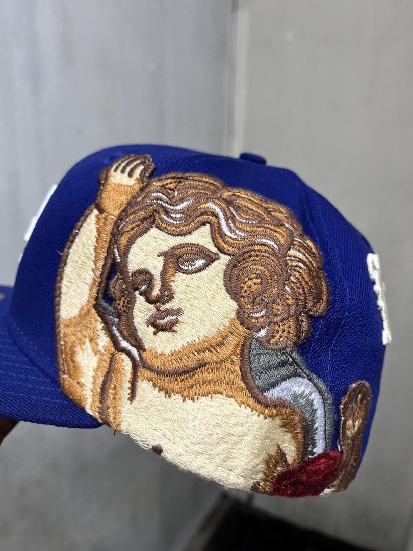Authentic Jon Stan x New Era LA (Category: Caps & Hats) located in Quezon City. Submitted by scndwve (Listing ID 1464864683, Image 3). Description: Jon Stan X New Era NYC Los Angeles Dodgers Blue Angels Fitted Hat 73/8 Issue slight discoloration on dome .