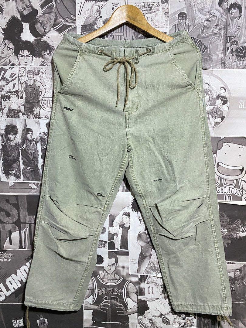 AUTHENTIC WTAPS CAPE SATIN PANTS LOGO EMBROIDERY (Category: Chinos) located in Polomolok. Submitted by safethrift2.0 (Listing ID 1464825639, Image 1). Description: AUTHENTIC WTAPS CAPE SATIN PANTS LOGO EMBROIDERY WELL USED NEED WASH NO ISSUES COMPLETE TAGS 8.5|10 COLOR RATE 30 - 32 WAIST 35 LENGTH 24 INSEAM 8 HEM.
