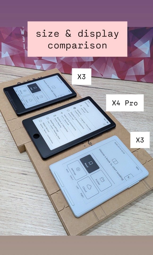 Available XTEINK Units (Category: E-Readers) located in Tayug. Submitted by brightstorm2012 (Listing ID 1462058694, Image 3). Description: • All brand new & never used • Can do video call for item checking • Can install CrossPoint/CrossInk upon request ✅ AVAILABLE as of October 3: • Xteink X4 Pro Black ✅ AVAILABLE starting October 13: • Xteink X3 White 🩷 Message me if you'd like to pre-order X3 or X4 in any color. Thank you!.
