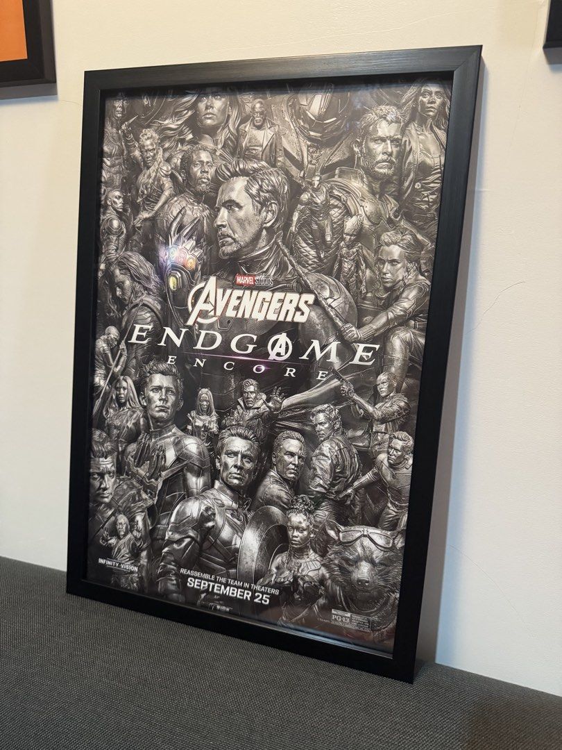 Avengers Endgame Encore Framed Poster (Category: Western Merchandise) located in Caloocan City. Submitted by _seven (Listing ID 1464866957, Image 2). Description: Customized Poster w/ Glass Frame Size: 12x18 inches Location: Caloocan,North Delivery: Lalamove .