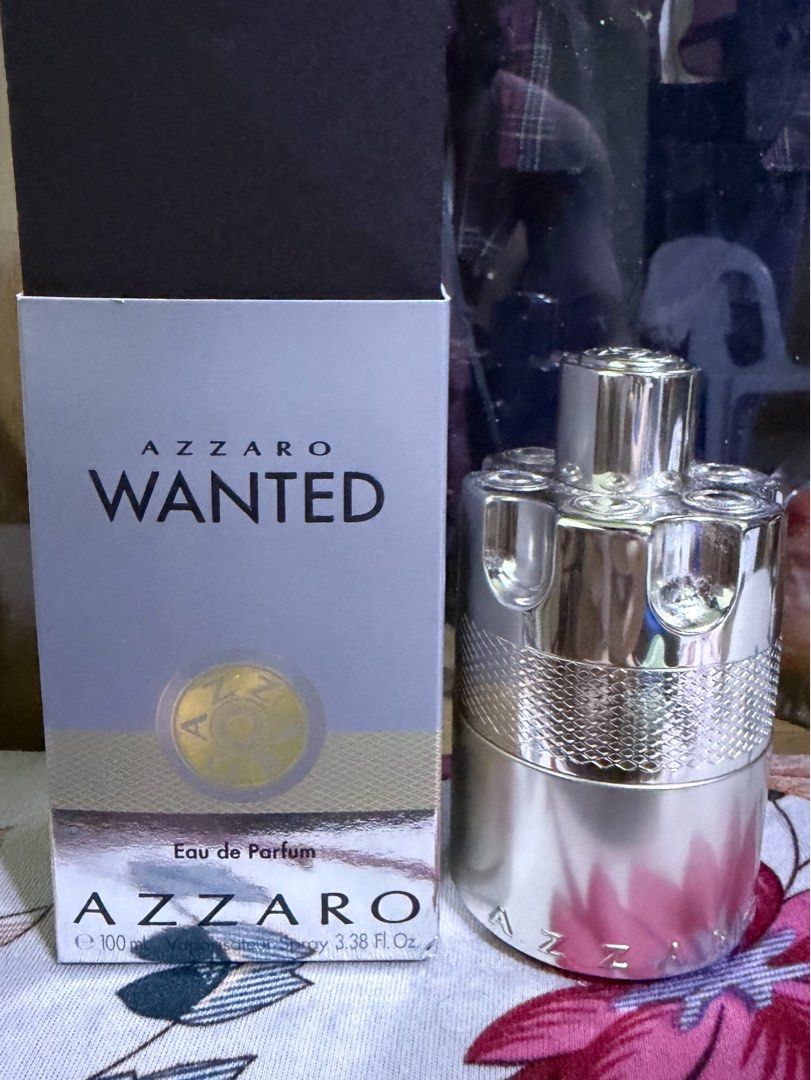 Azzaro Wanted Eau de Parfum 100ml (Category: Fragrance & Deodorants) located in Makati City. Submitted by declutterwithann_ (Listing ID 1464828587, Image 1). Description: Azzaro Wanted Eau de Parfum • Size: 100ml • Used for less than 10 sprays - almost full • Bought from SM Department Store • With receipt as proof of authenticity 📍R.Papa / Bgc, Taguig.