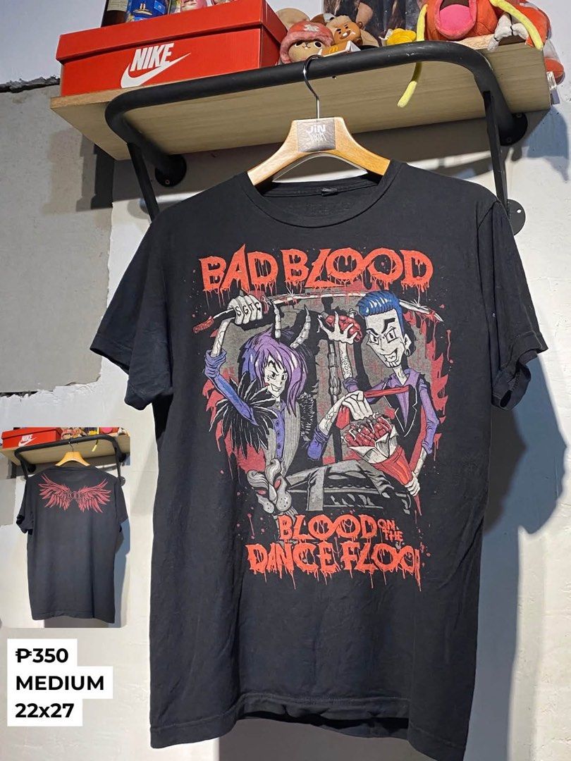 Bad Blood Shirt (Category: Tshirts & Polo Shirts ) located in Bocaue. Submitted by jintanthrift (Listing ID 1464846731, Image 1). Description: 22 x 27 Medium . . . band shirt, band tee, hard rock band.