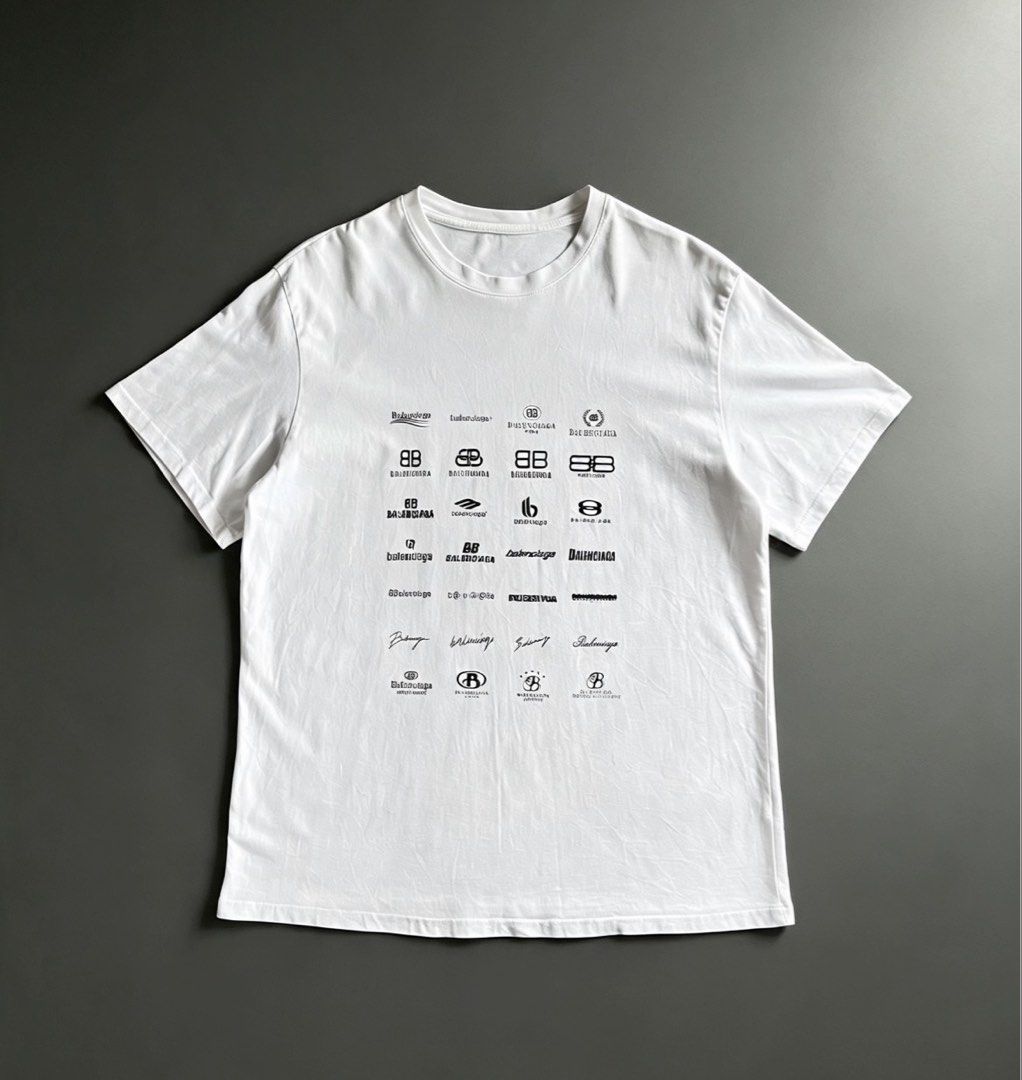 Balenciaga multi logo (Category: Tshirts & Polo Shirts ) located in Manila. Submitted by lardo.599 (Listing ID 1464921626, Image 1). Description: Issue cut tags declare off Condition 9.9/10 Color rate 9.8/10 Dimes 21.5x28.