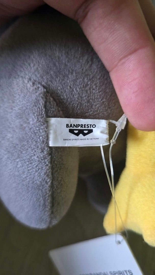 Banpresto Pokémon Yamper Plush Toy (Category: Plushies & Soft Toys) located in Baguio. Submitted by je_ver_lyn16 (Listing ID 1464844141, Image 3). Description: - Authentic Banpresto Yamper plush made by Bandai Spirits (Vietnam) - Features a clean grey body, vibrant yellow tail, and neat embroidered facial details - Comes with official attached tag and sewn-in brand fabric label - Perfect for collection, display, or gifting.