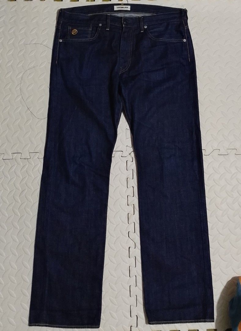 Bape sta denim pants (Category: Jeans) located in Manila. Submitted by modern-market (Listing ID 1464776361, Image 1). Description: bape sta denim pants size:xl on tag W:36 L:42 excellent condition no issue.