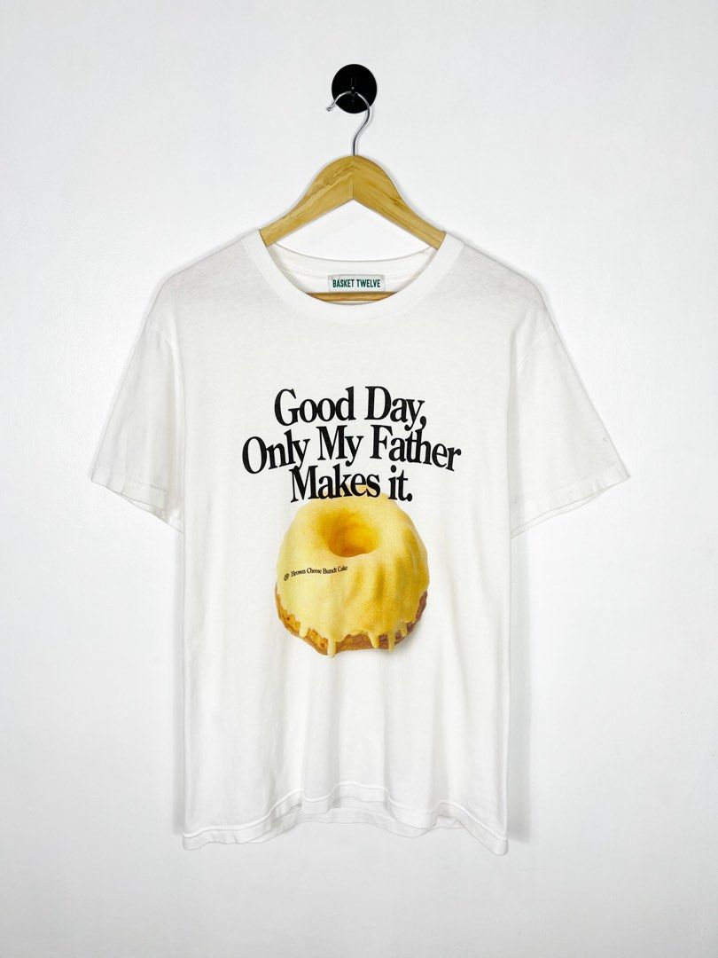 Basket Twelve - Bundt Cake Statement Shirt (Category: Tshirts & Polo Shirts ) located in Bacolod City. Submitted by nodaysoff (Listing ID 1464900651, Image 1). Description: Basket Twelve - Bundt Cake Shirt - Authentic Measures: 20x28 | Medium Excellent condition No flaws ₱780.