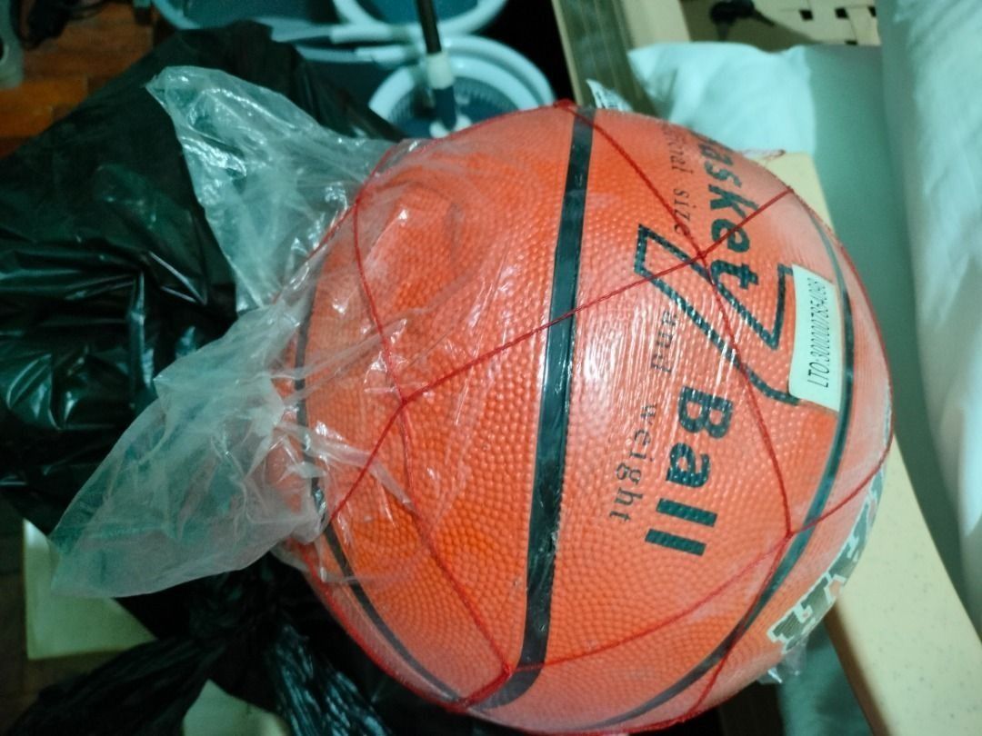 Basketball - Official Size and Weight (Category: Racket and Ball Sports) located in San Pedro. Submitted by leviandmillie (Listing ID 1464959597, Image 1). Description: ‼️PICK UP ONLY‼️ ‼️Kindly read all the information.‼️ Basketball – Still in Plastic | ₱120 📦 Original Price: ₱399 💰 Selling Price: ₱120 🏀 Details: • Size: 7 / Full Size • Color: Orange • Marking: PU Light • Textured surface for better grip • Suitable for practice, recreational 